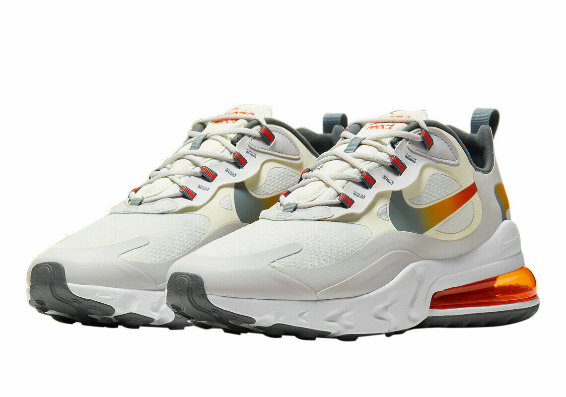 Nike Air Max 270 React SE WhiteMetallic Gold CD6615100 Size 9 | EBG